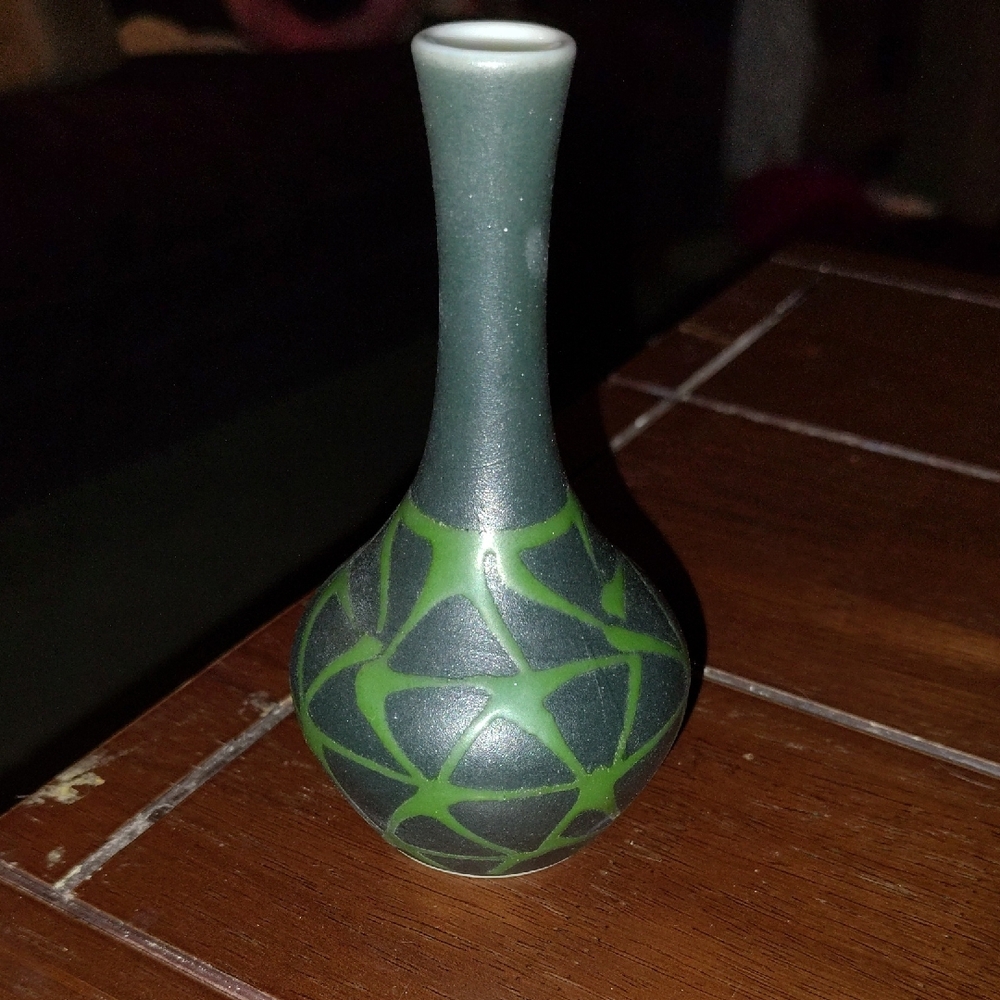 Green Ceramic Vase